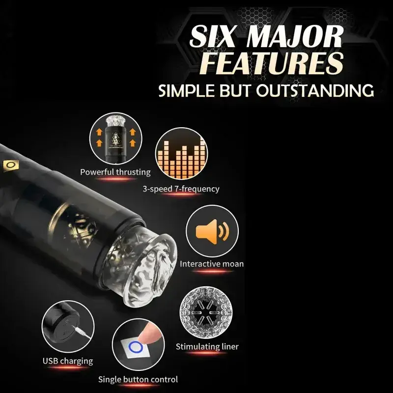 juguete sexual masculino con empuje usb