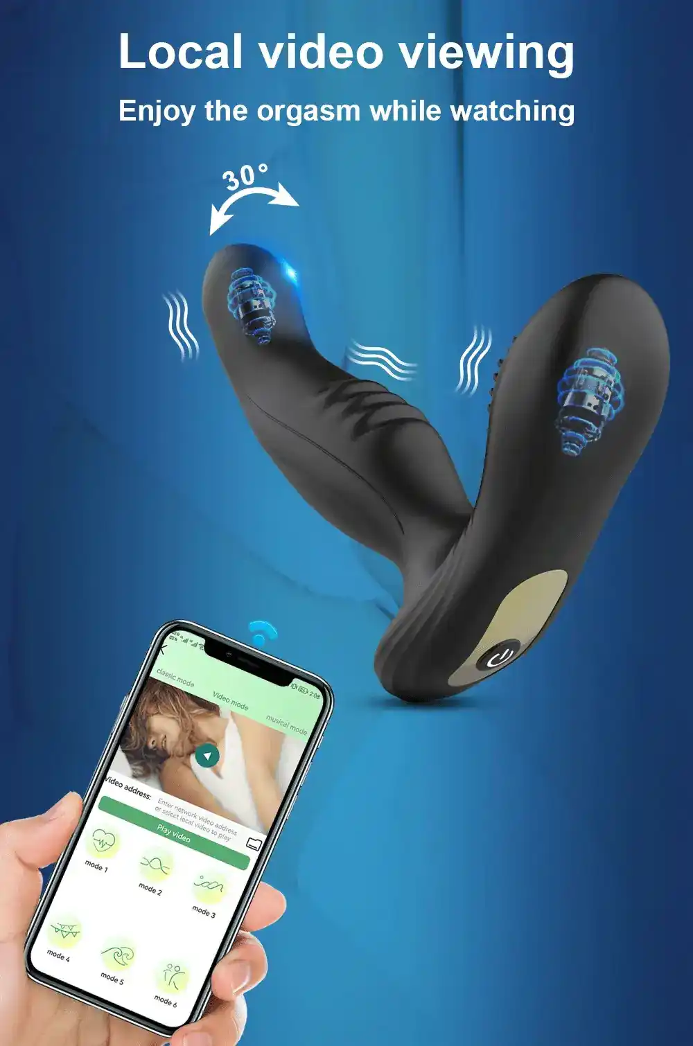 juguete sexual prostatico recargable