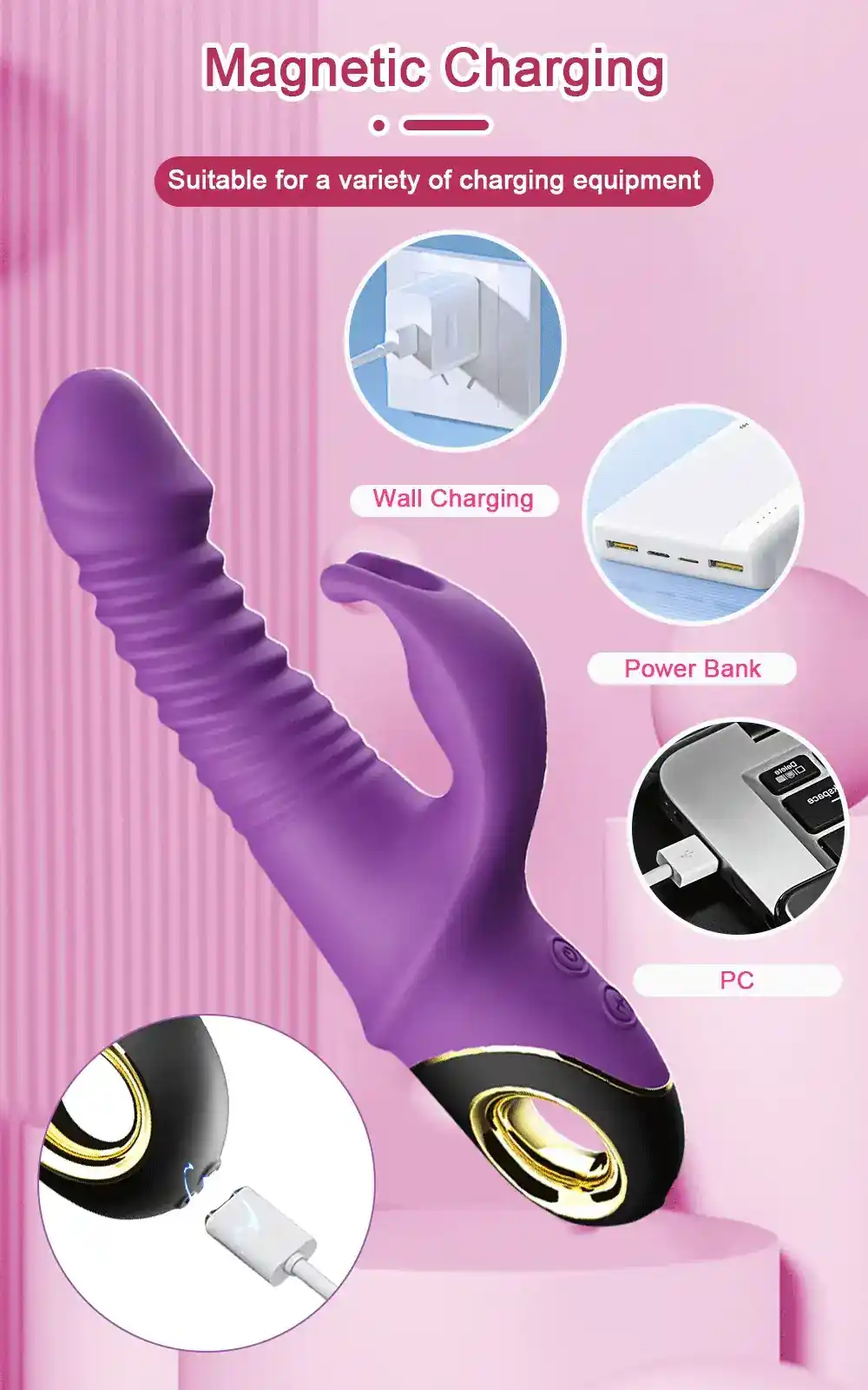 juguete sexual rabbit silicona suave femenino