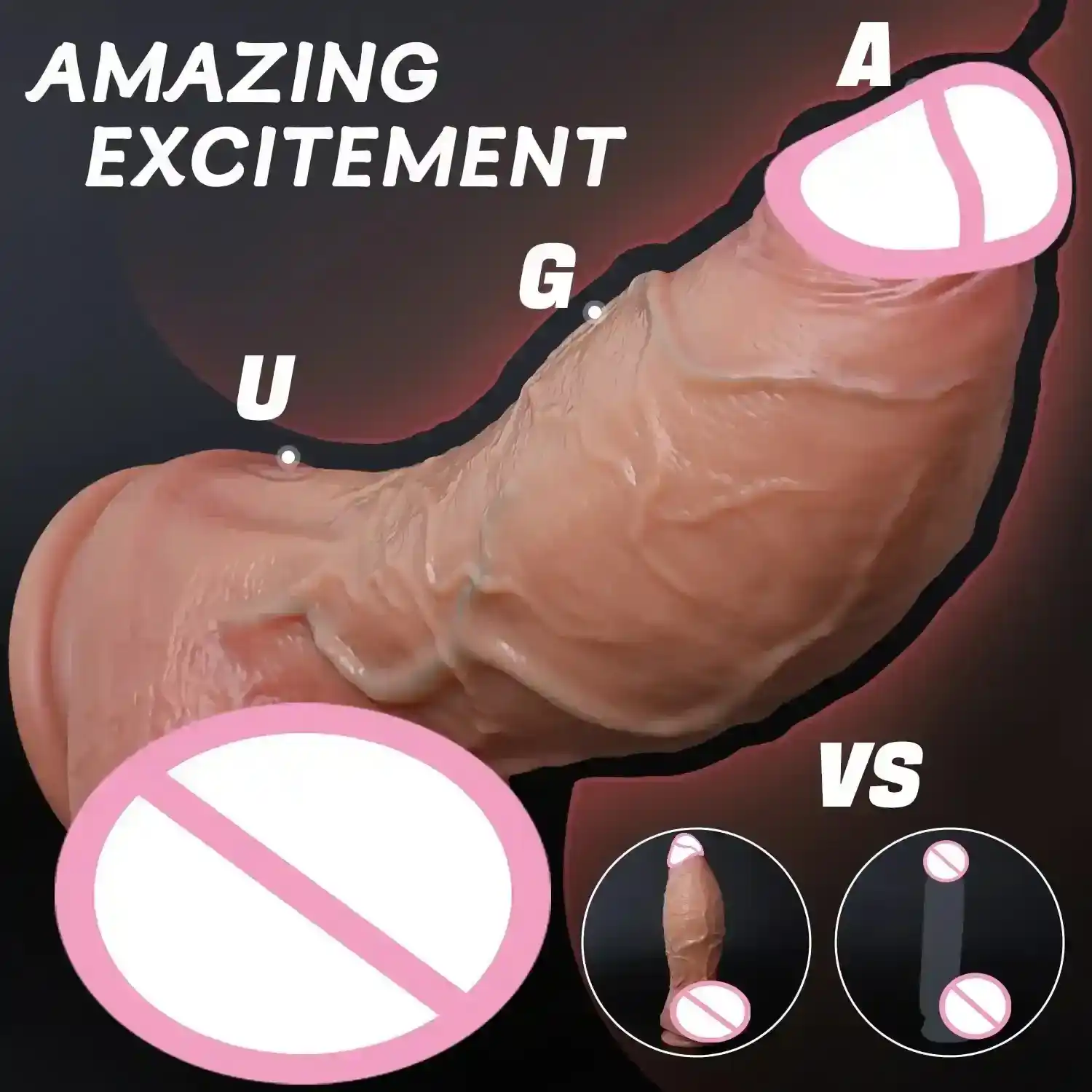 juguete sexual realista con venas marcadas