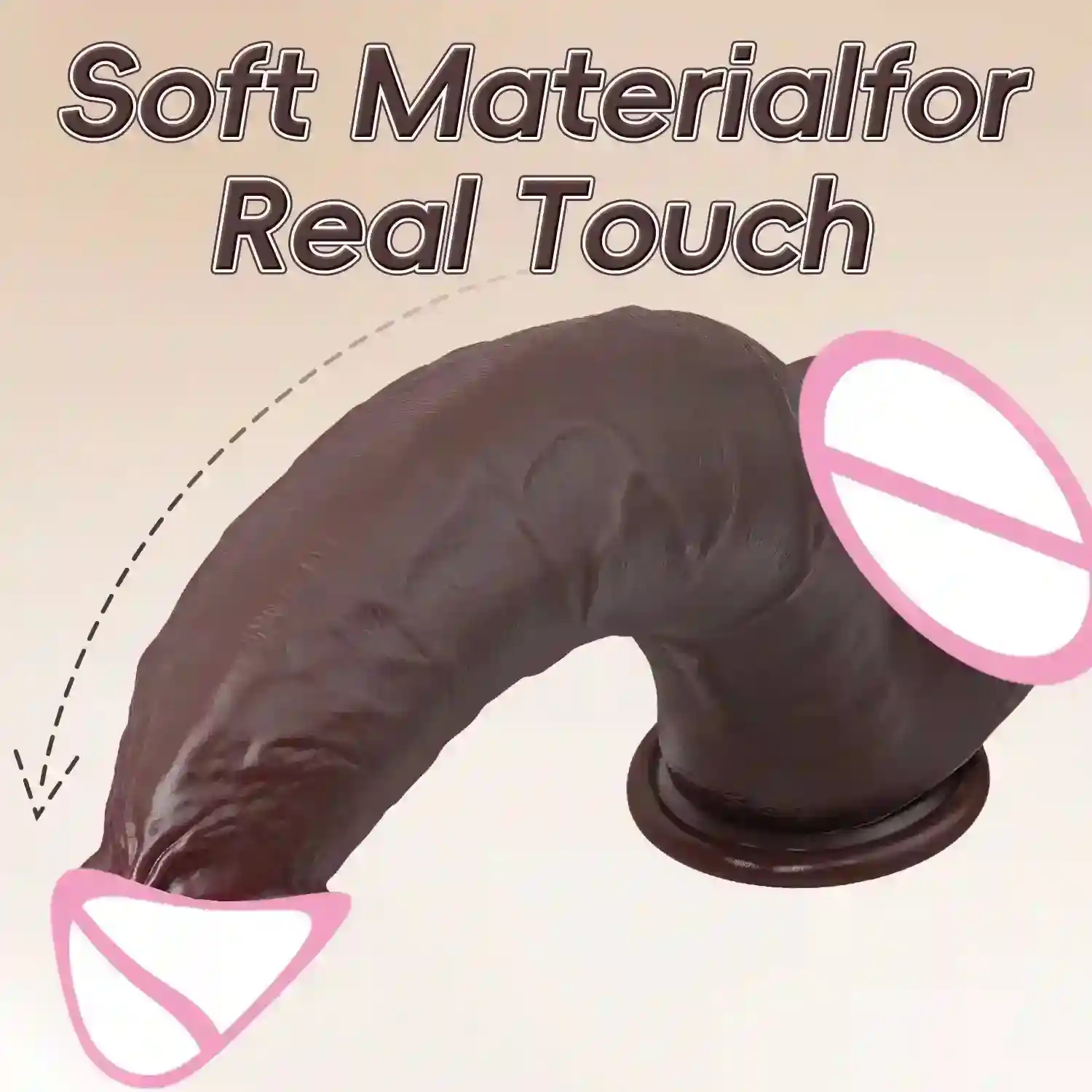 juguete sexual realista con ventosa