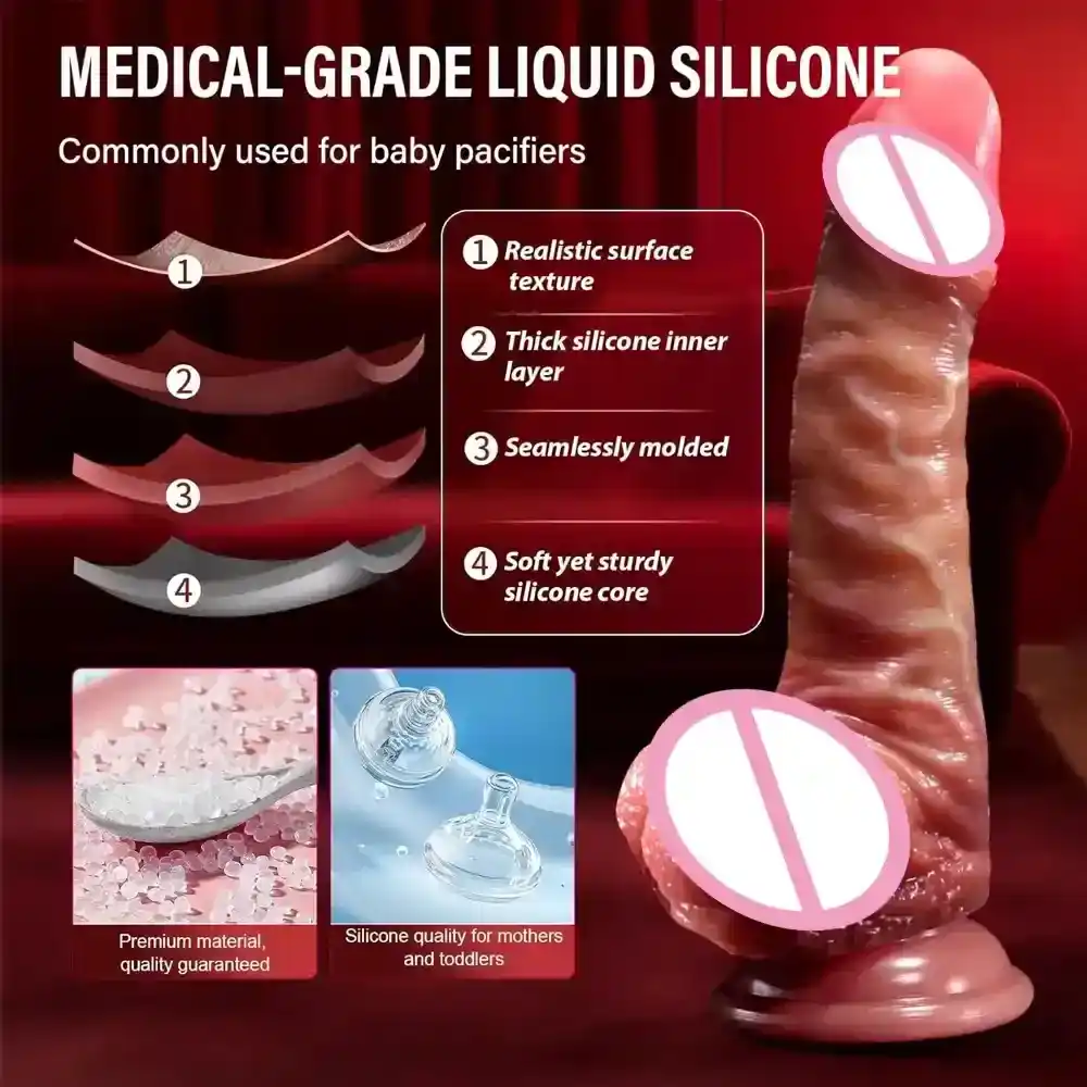 juguete sexual realista con ventosa