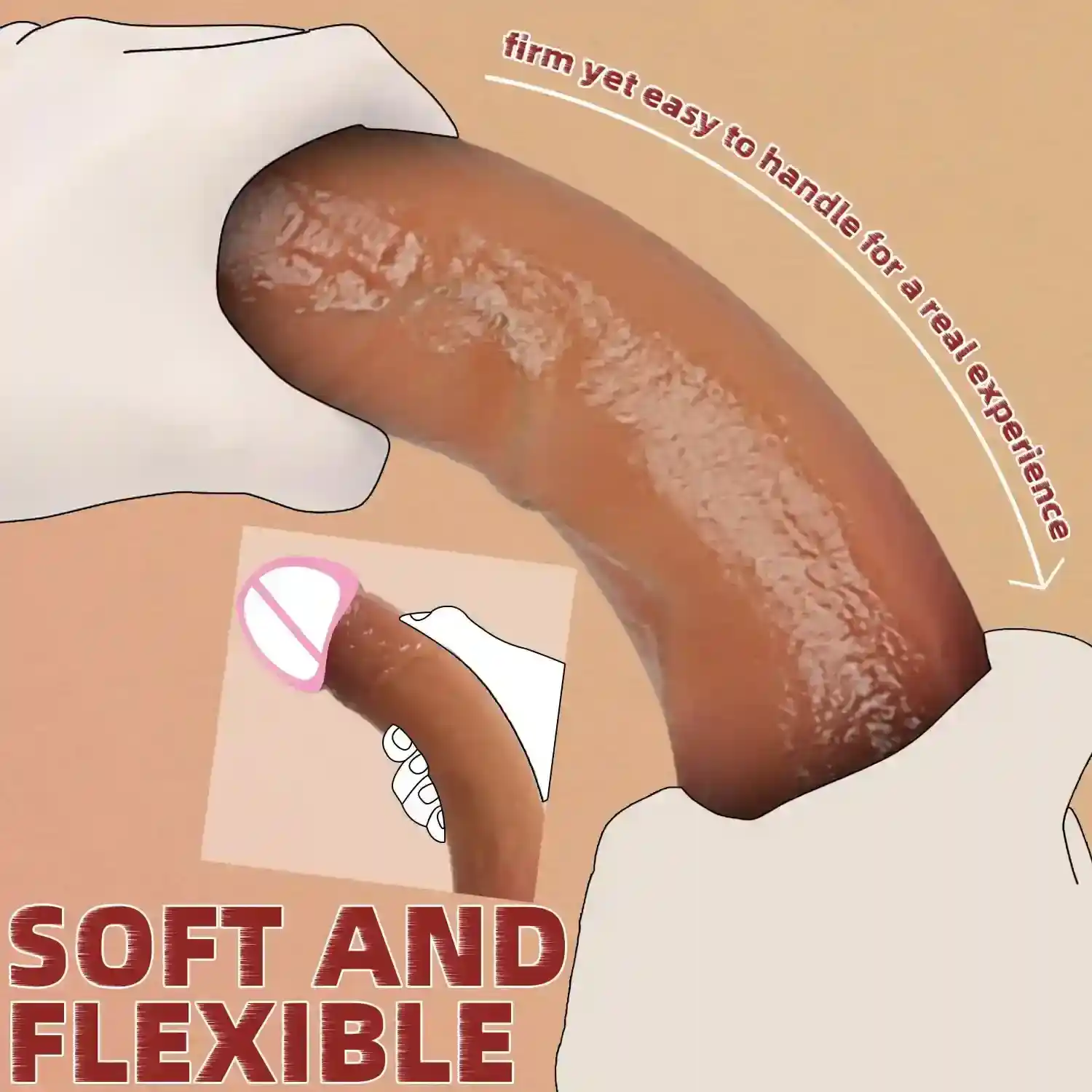 juguete sexual realista efecto piel