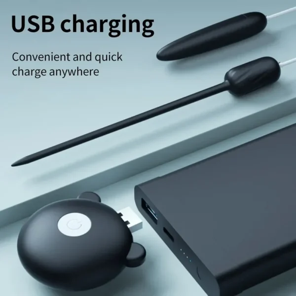 juguete sexual uretral con diseño delgado vibrante