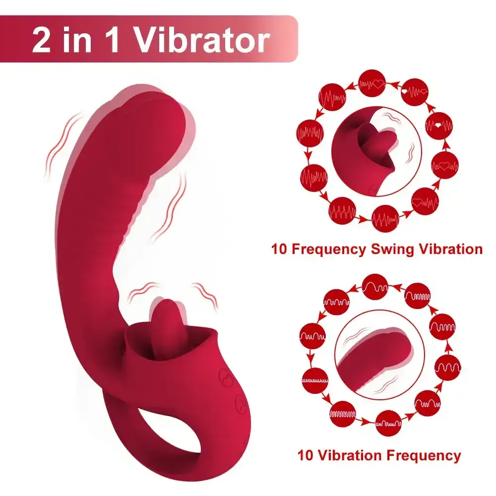juguete sexual vibrador con lengua