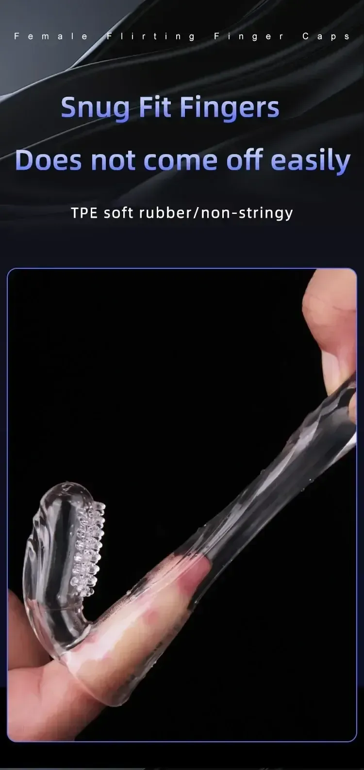 juguete vibrador funda dedo femenino