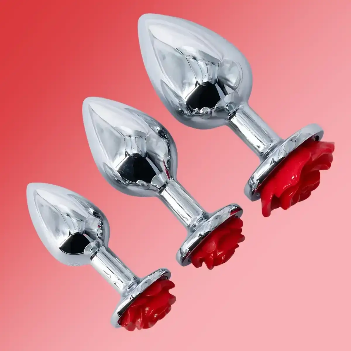 kit plug anal metal rosa