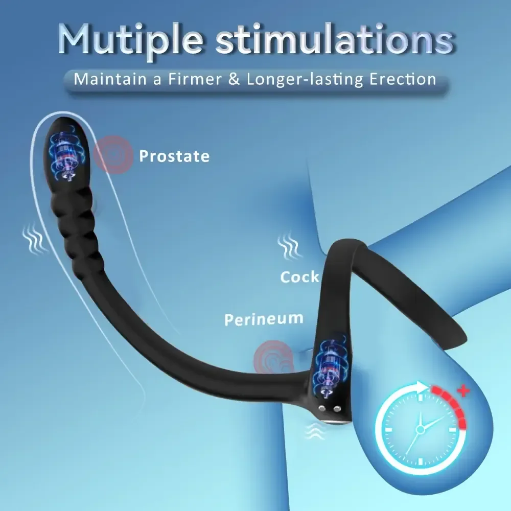 masaje prostatico silicona recargable remoto