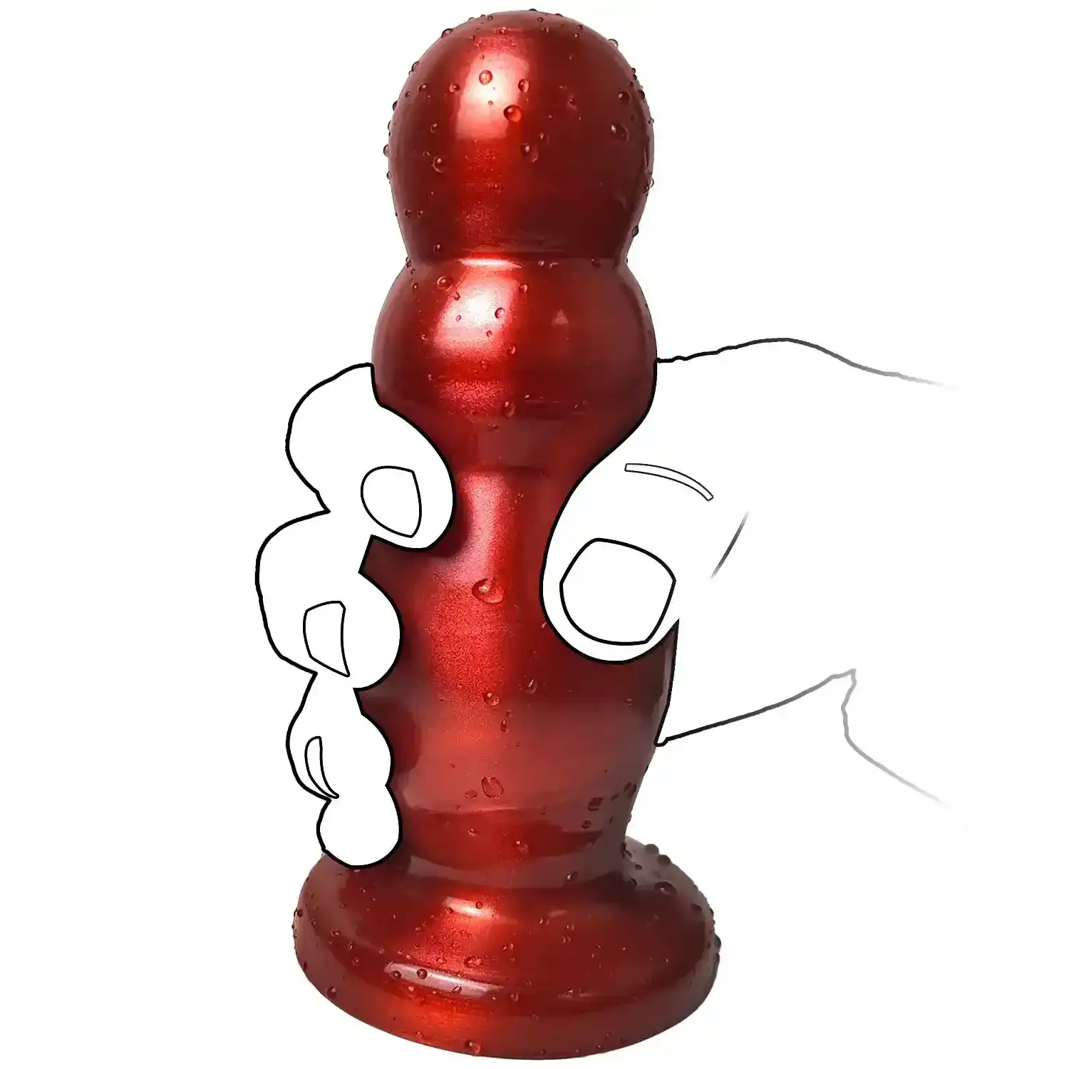 masajeador anal punto g con ventosa