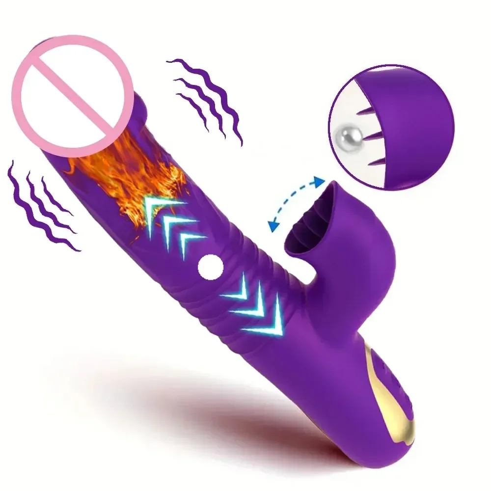 masajeador clítoris con vibración y calor