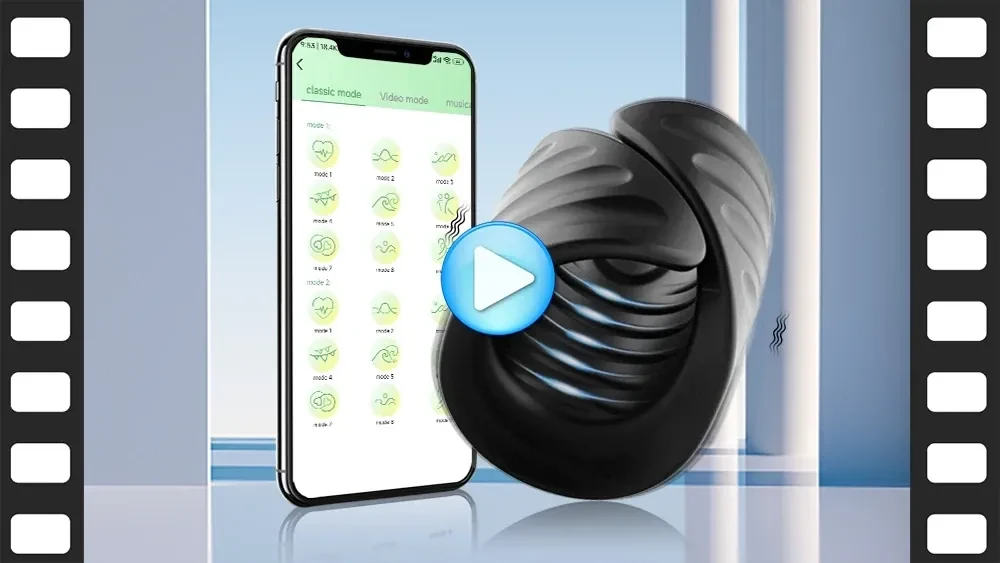 masajeador de glande con control app