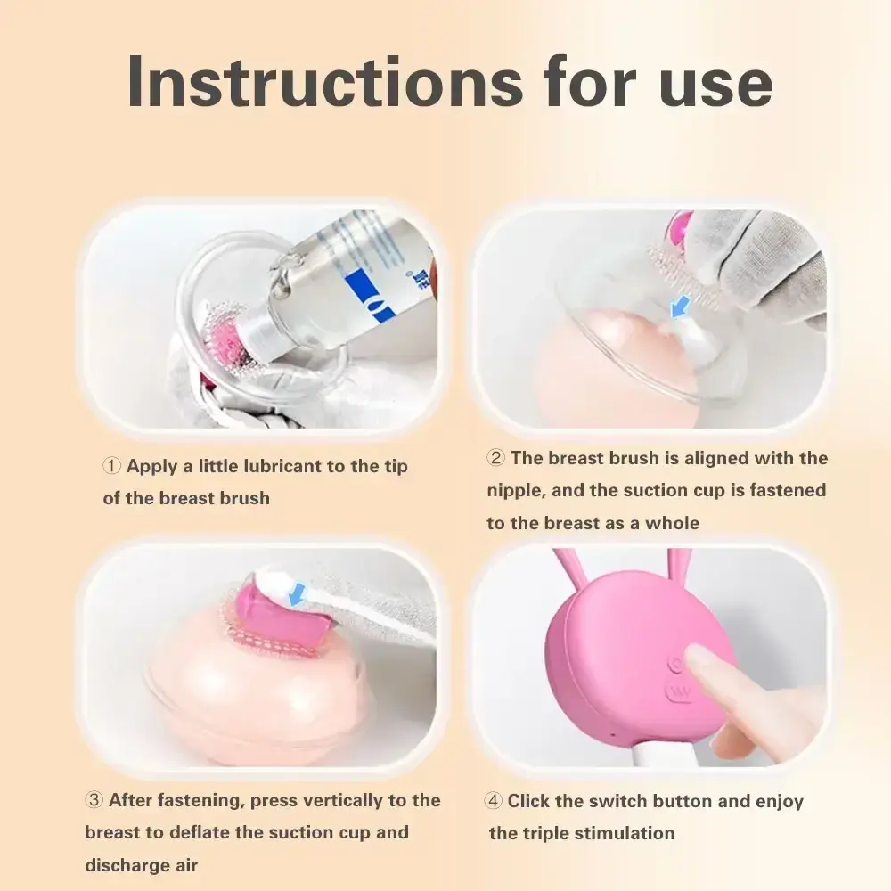 masajeador pezones con diferentes vibraciones