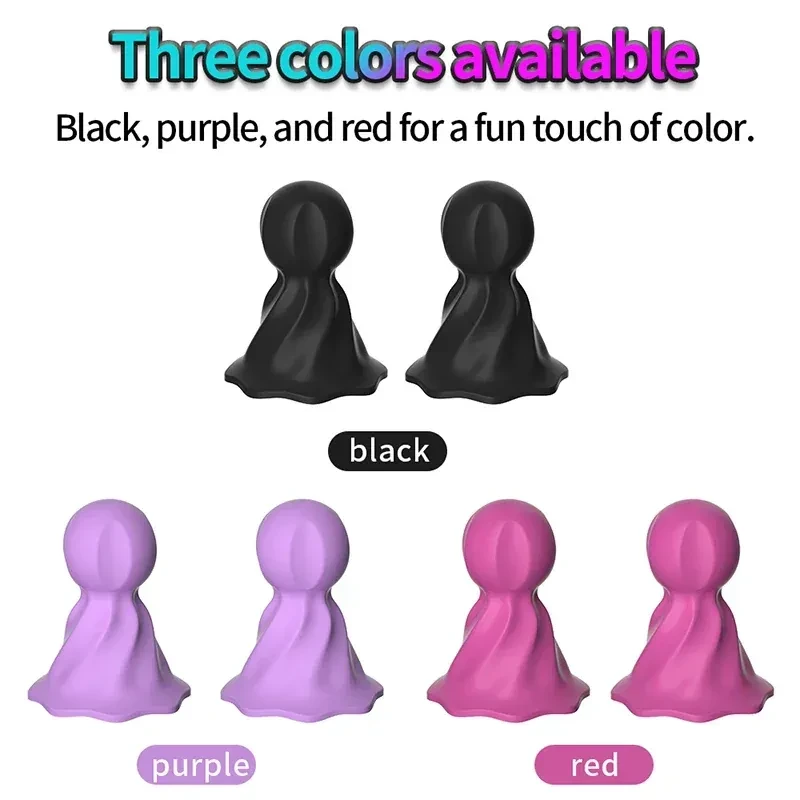 masajeador pezones silicona roja erotico