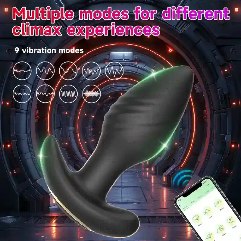masajeador prostata con 9 modos vibracion