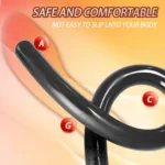masajeador prostático anal pvc curvado