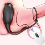 masajeador prostático con anillo silicona