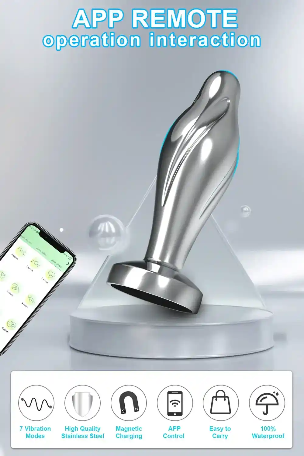 masajeador prostatico control por app