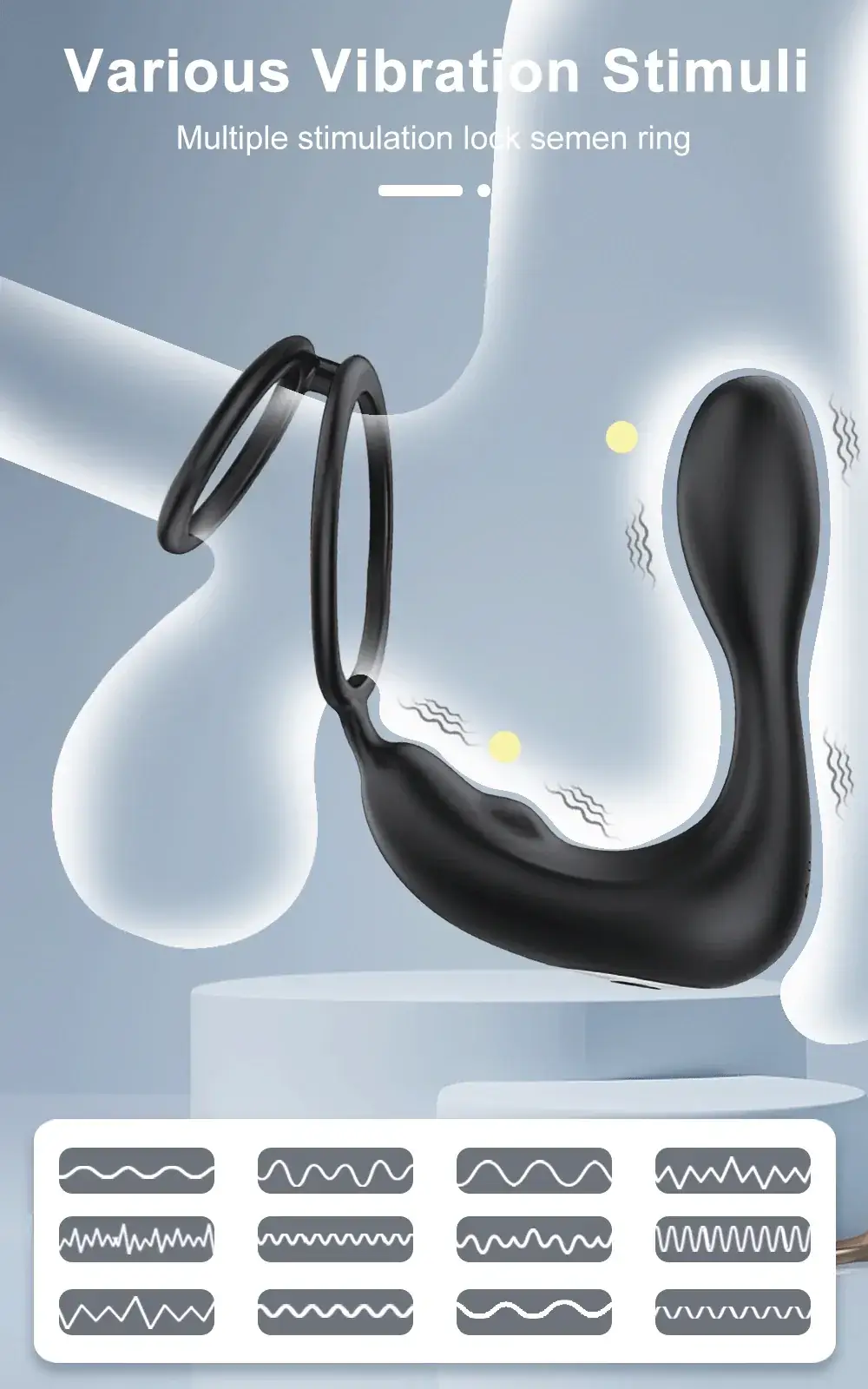 masajeador prostatico ergonomico silicona medica