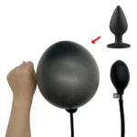 masajeador prostático inflable de silicona médica