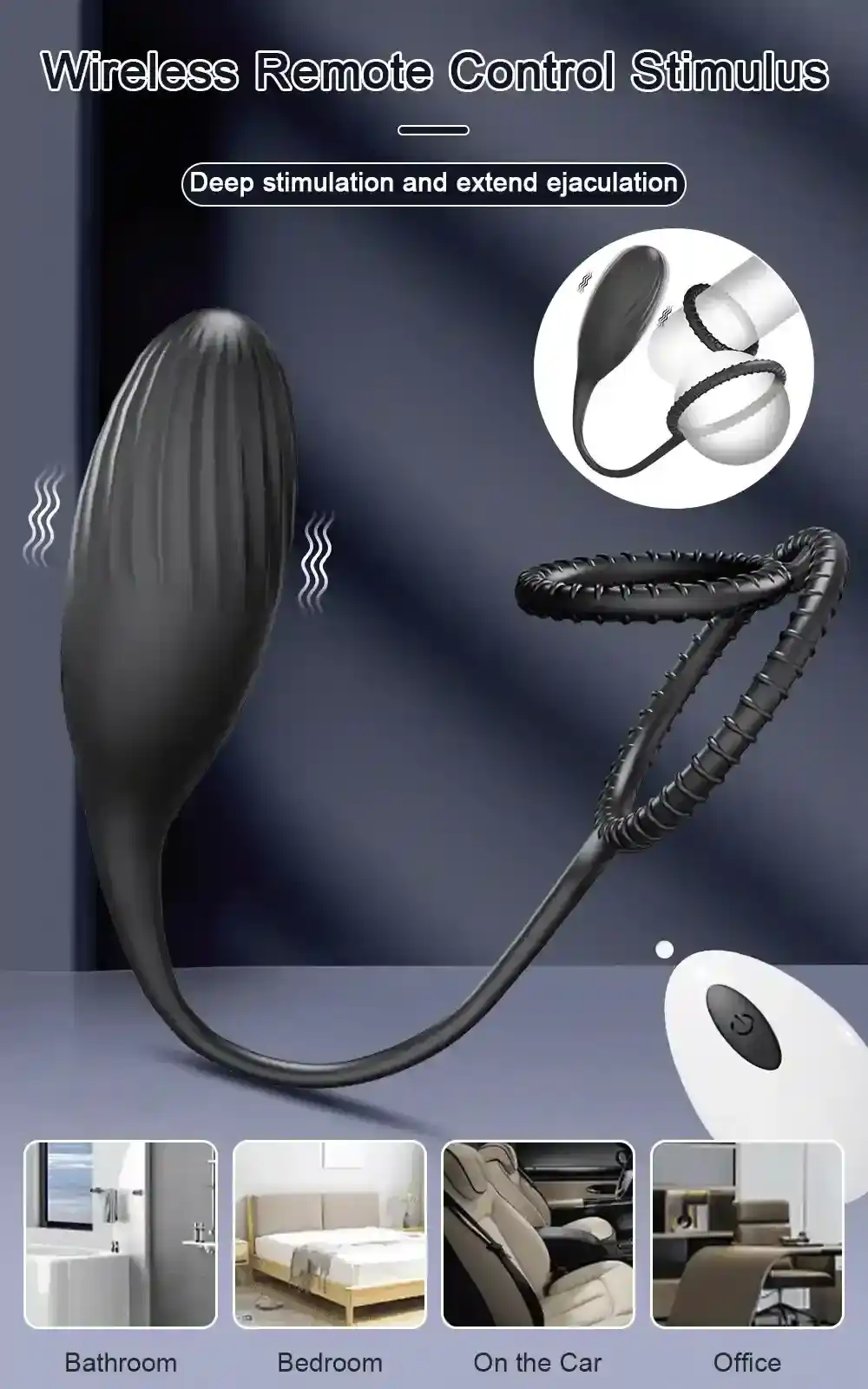 masajeador prostatico silicona con usb