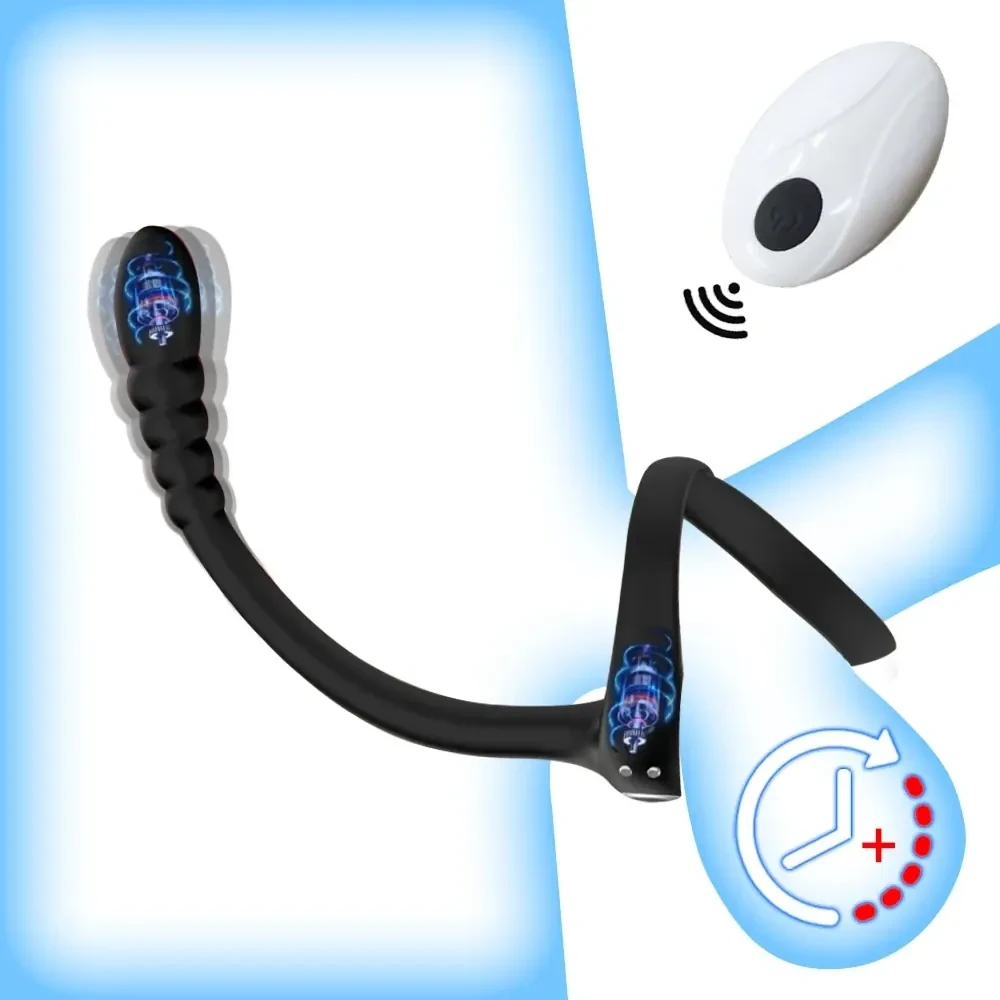 masajeador prostatico silicona control remoto