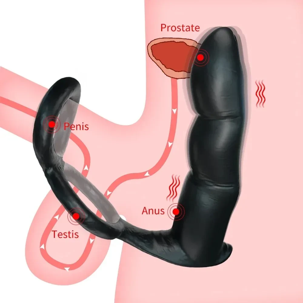 masajeador prostático vibrador tpe