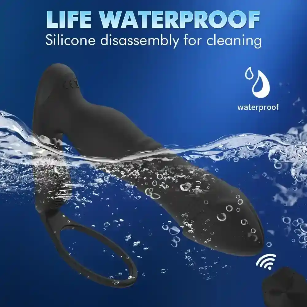 masajeador prostatico vibrante con control remoto