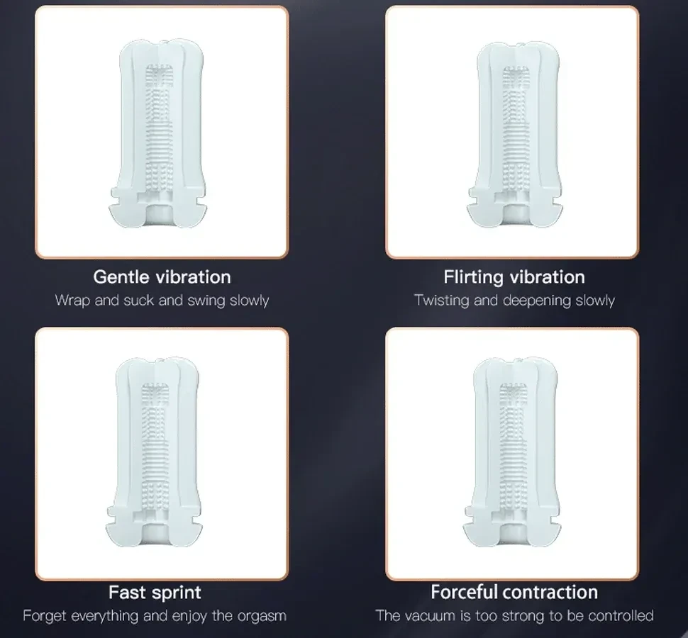 masturbador automatico vibracion y succion