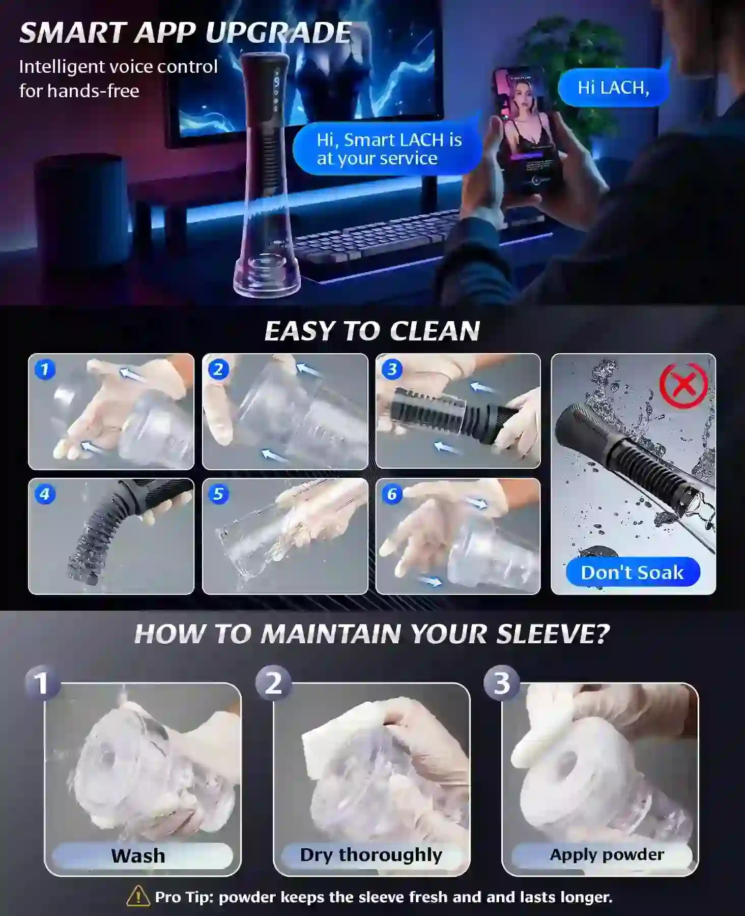 masturbador con app y funcion vibracion