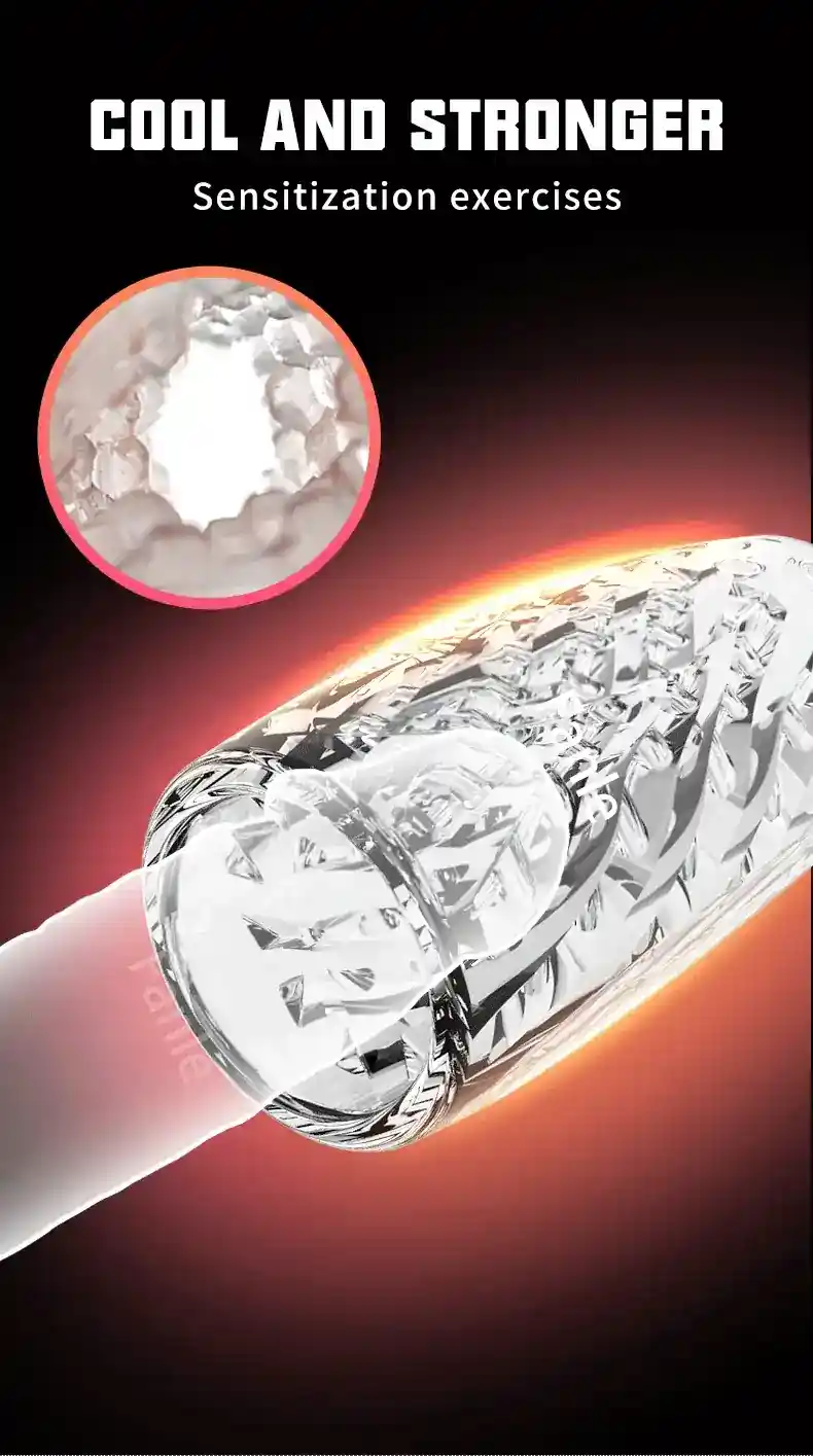 masturbador con interior espiral tpe