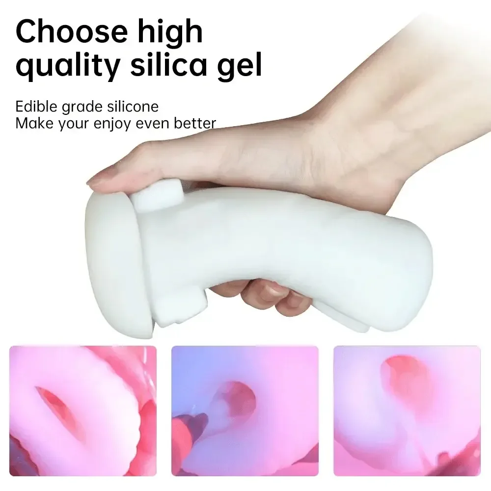 masturbador con succion y temperatura