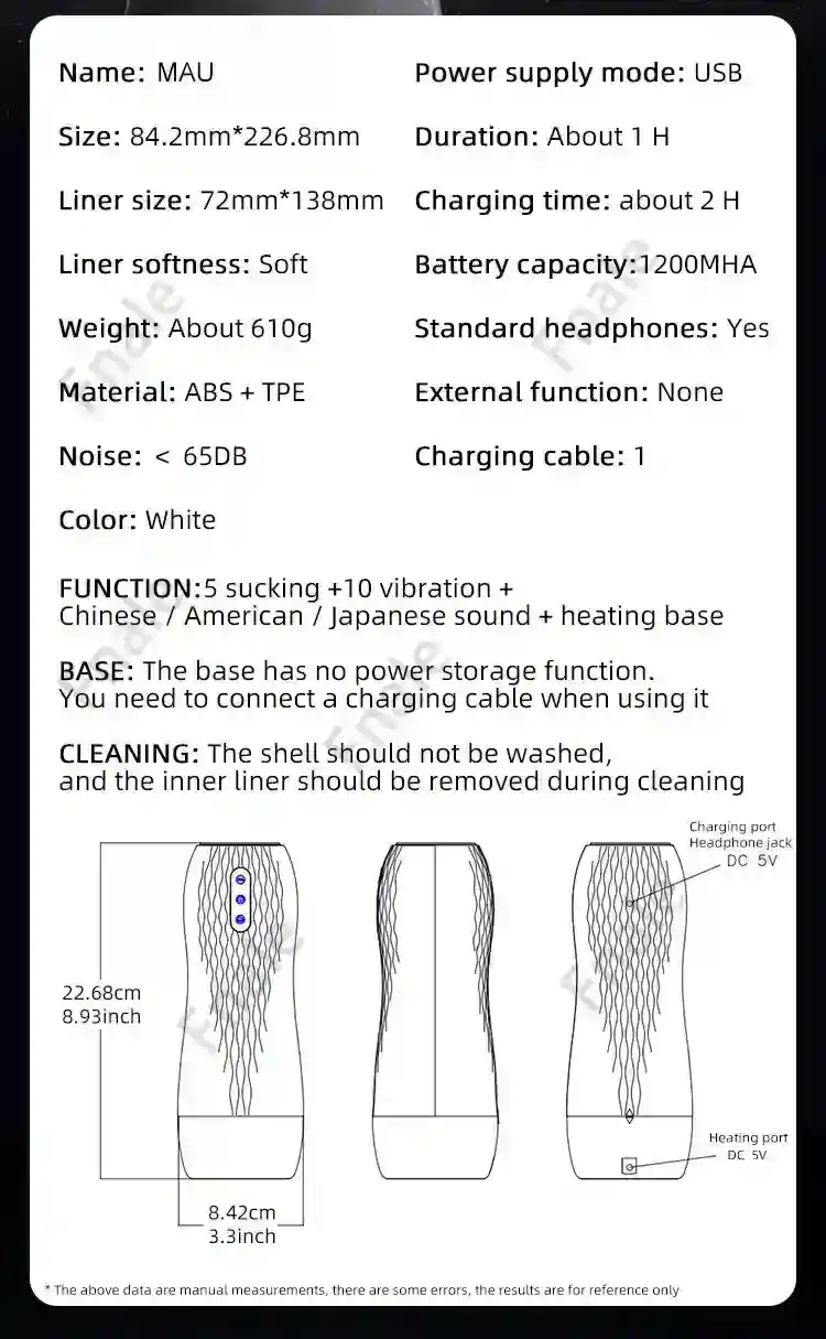 masturbador de tpe con textura 3d