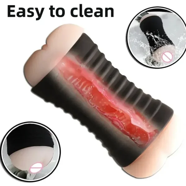 masturbador doble con estimulación punto g