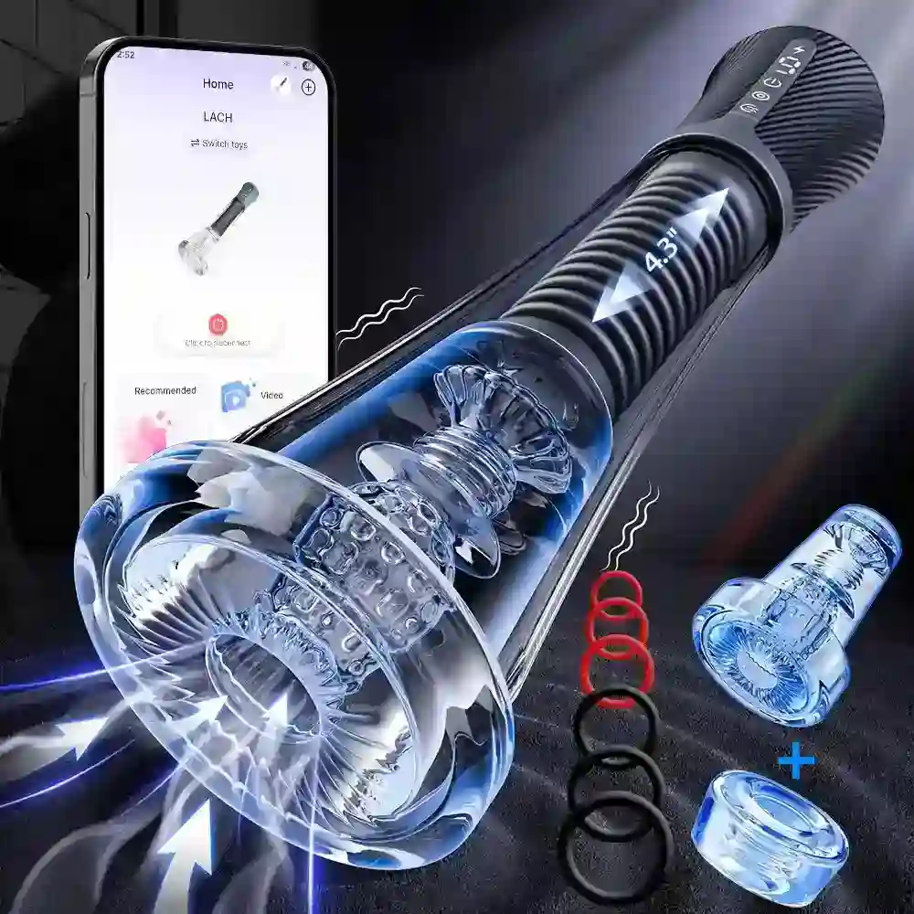 masturbador electrico con funda texturizada