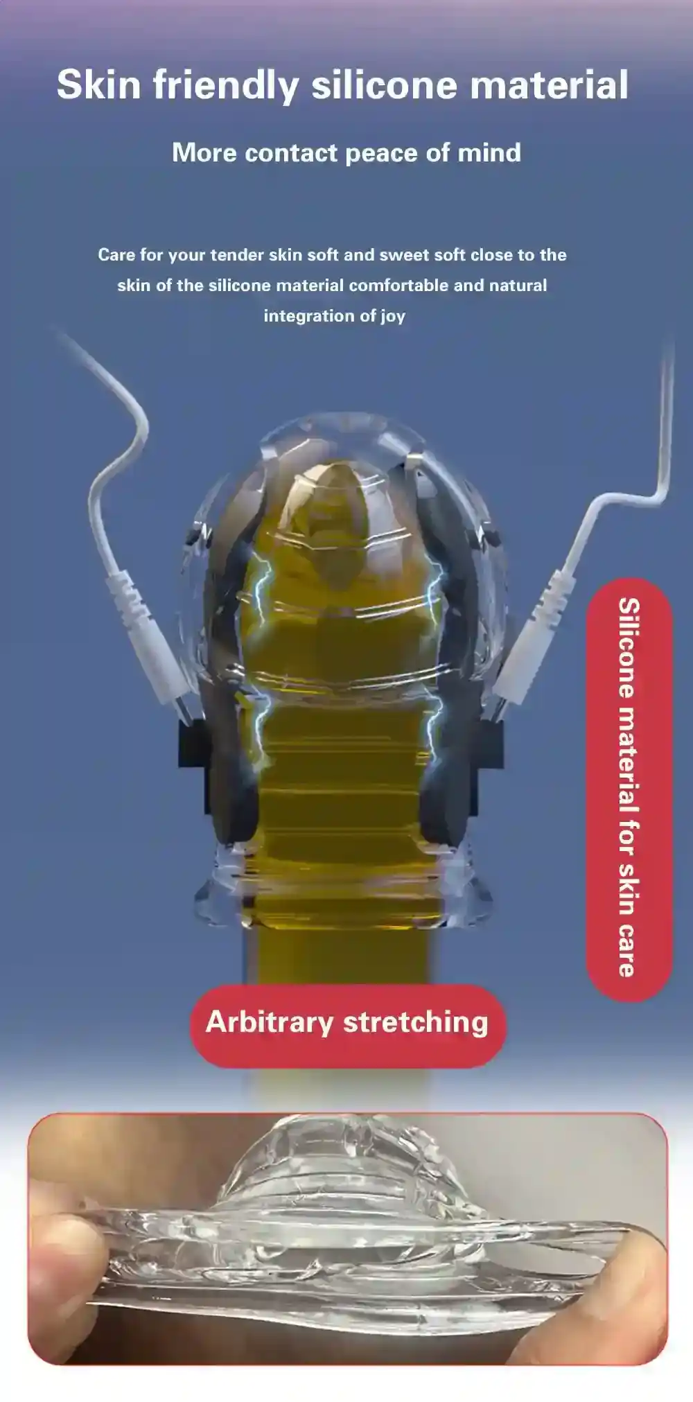 masturbador glande electronico con control remoto