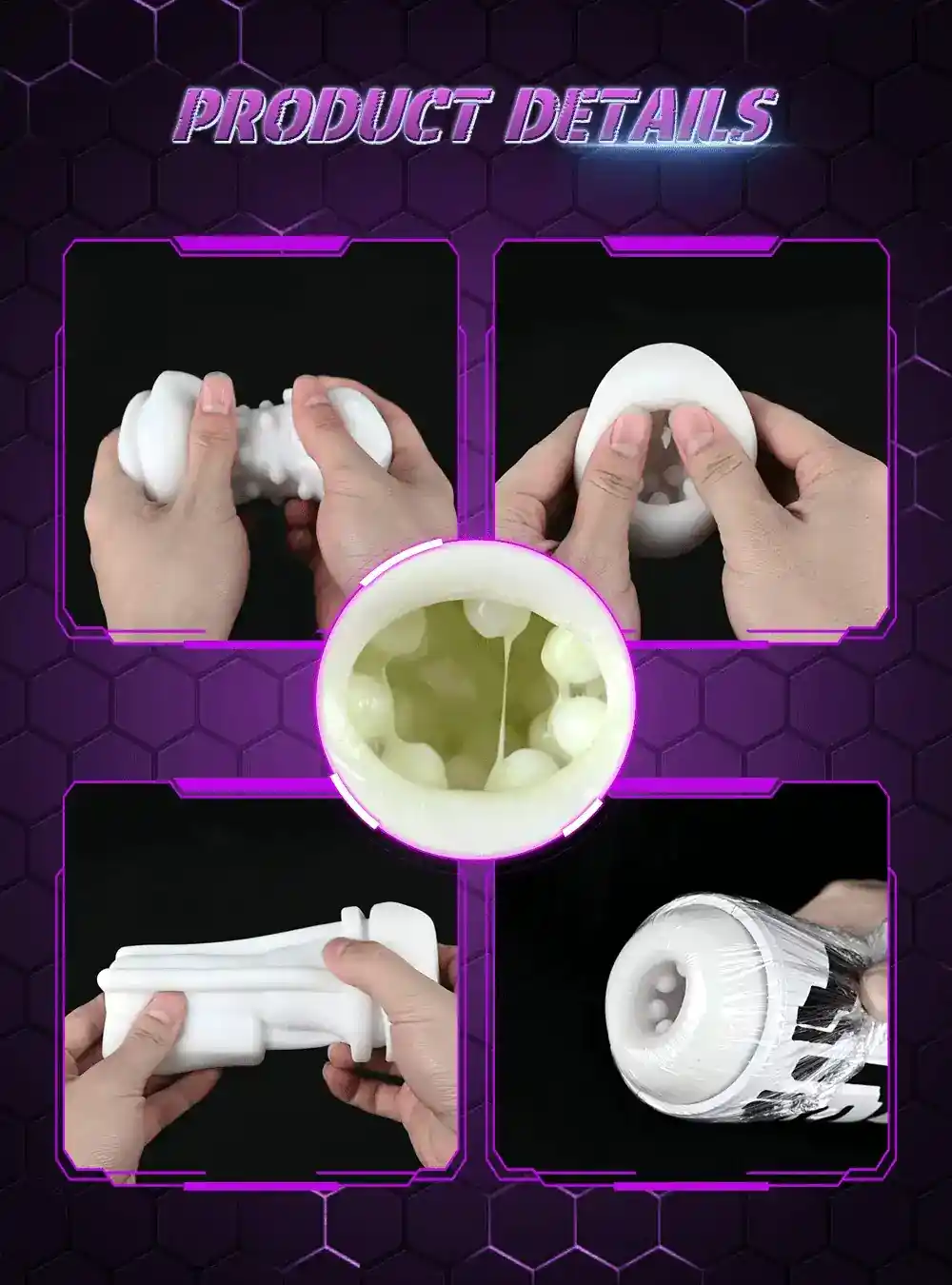 masturbador hombre silicona usb recargable