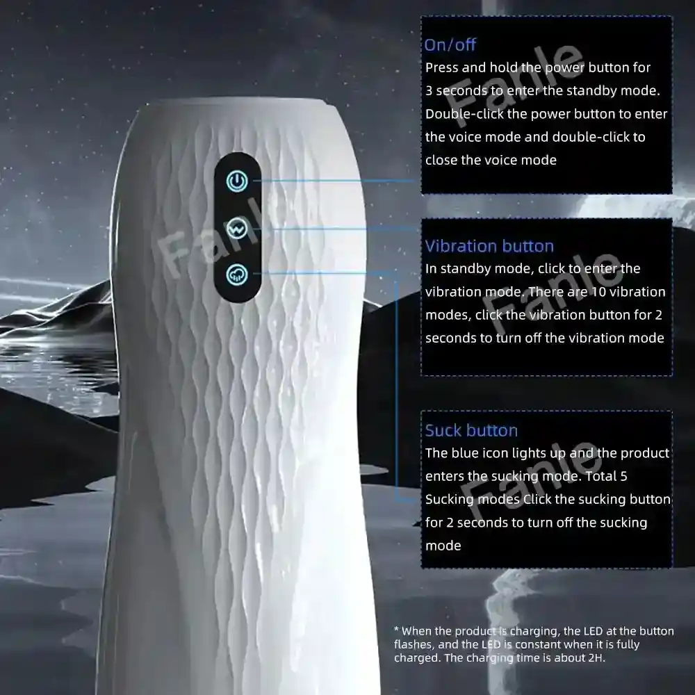 masturbador masculino con efecto calor