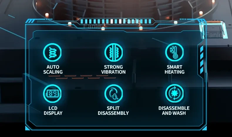 masturbador masculino con funda desmontable