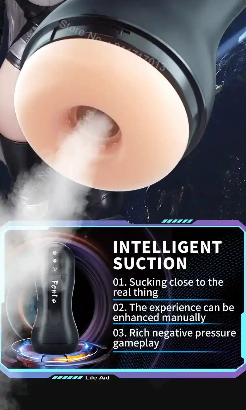 masturbador masculino con succion adaptable