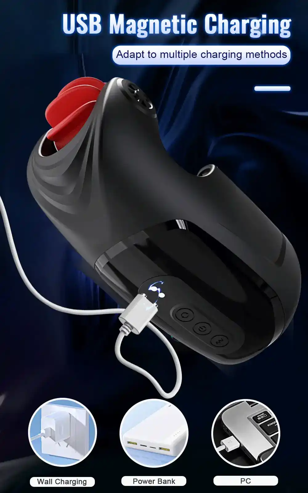 masturbador masculino con vibracion ergonomico