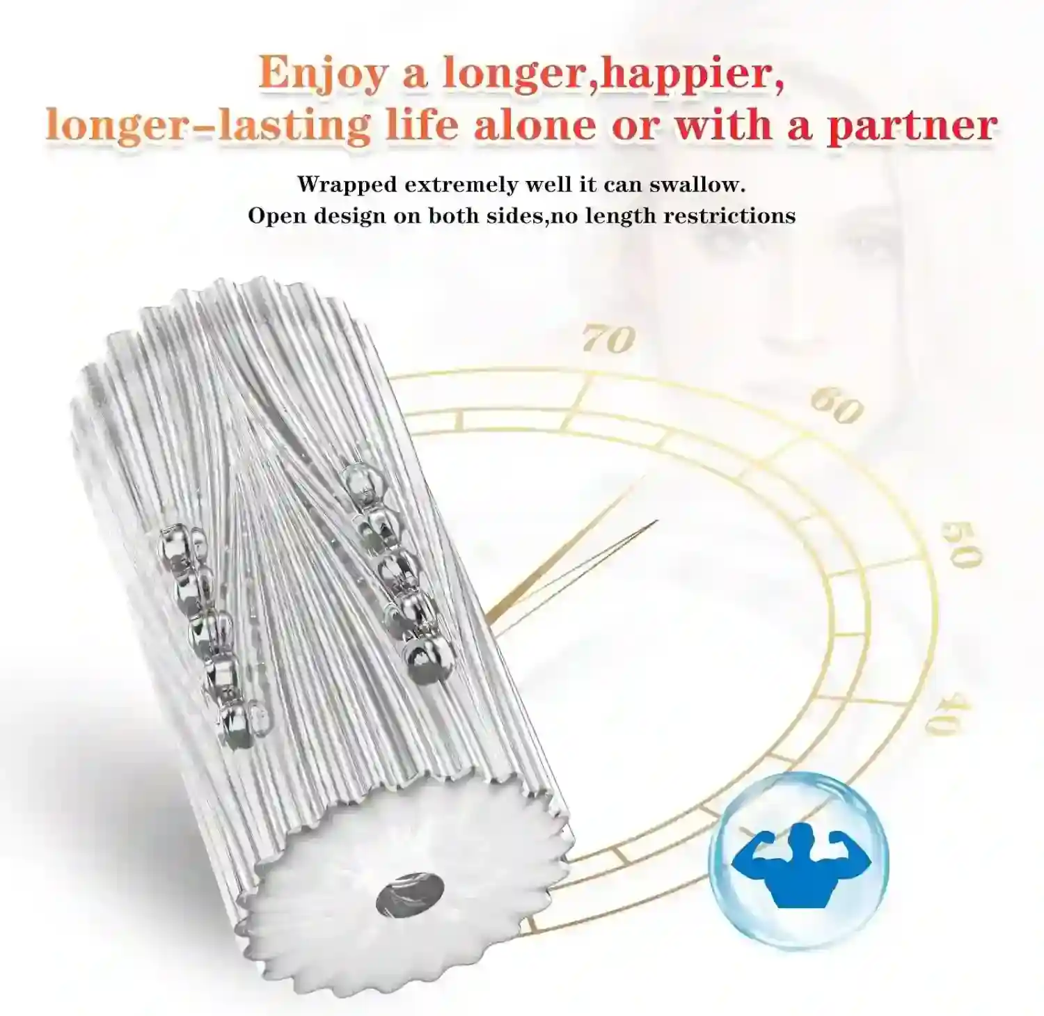 masturbador masculino diseno acanalado interno