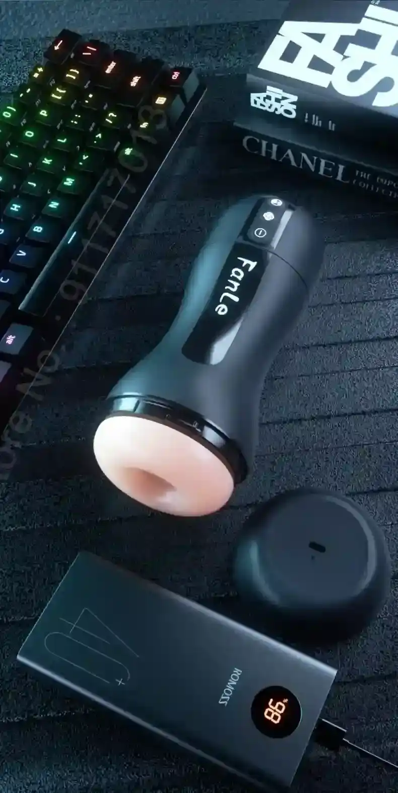 masturbador masculino negro con textura