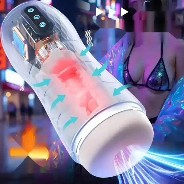 masturbador masculino recargable usb