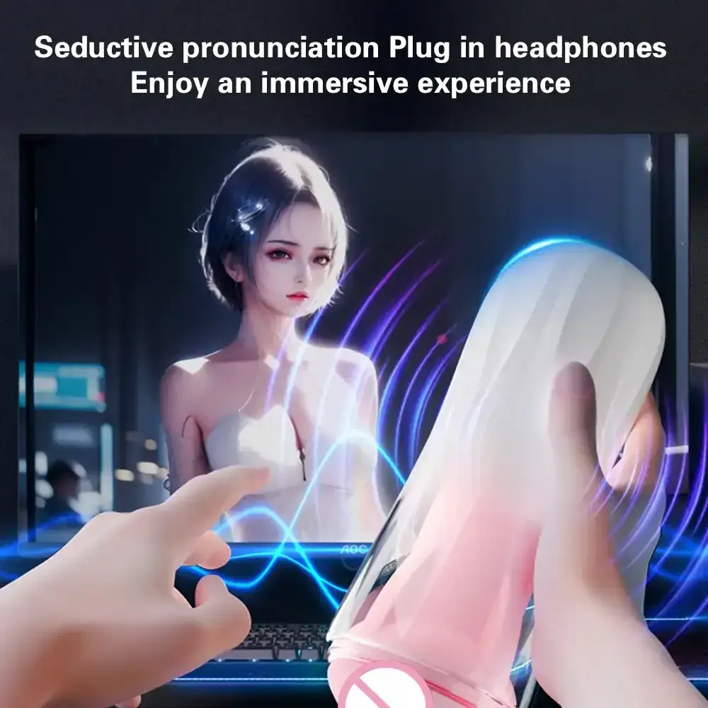 masturbador masculino silicona texturizada vibraciones
