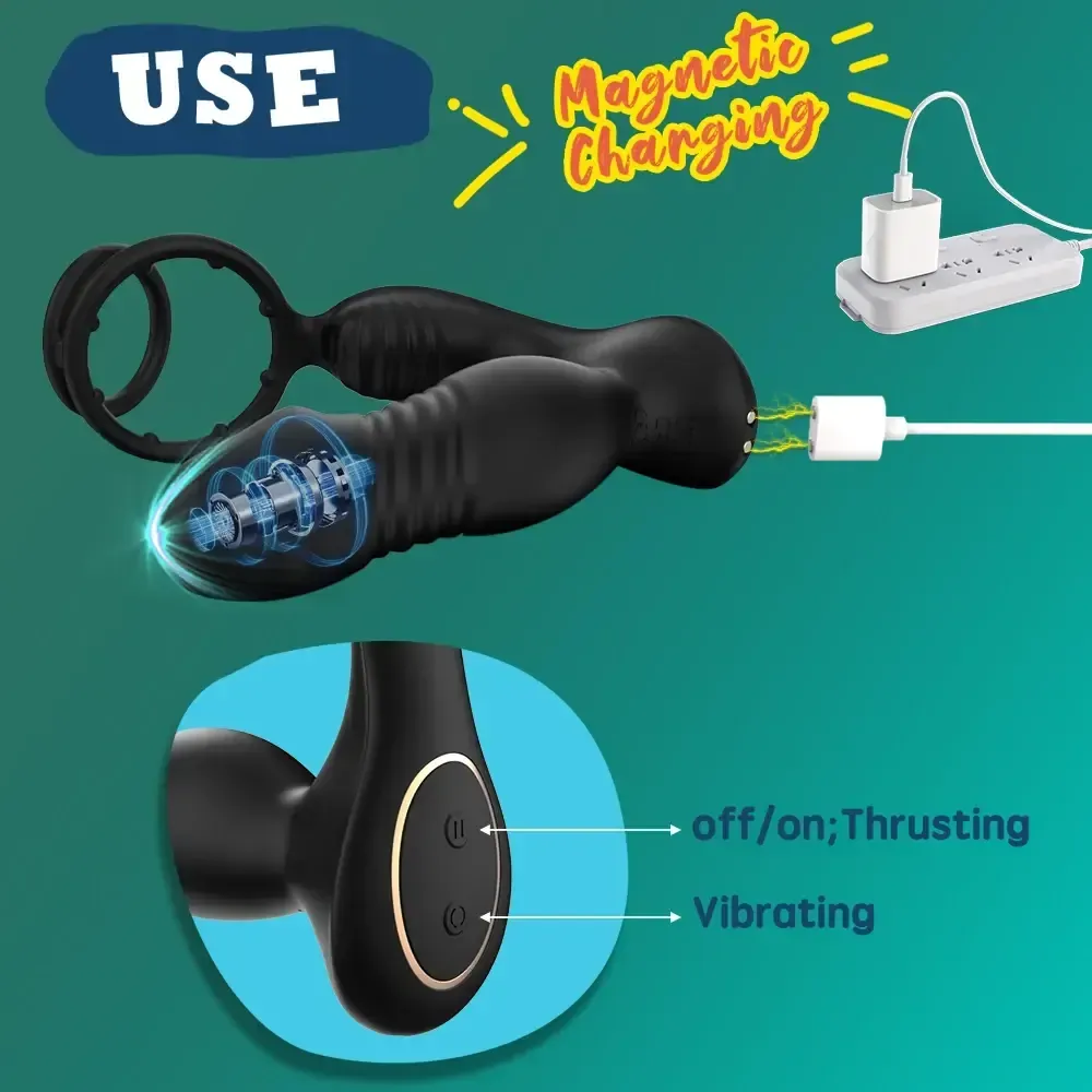 masturbador prostata app control recargable