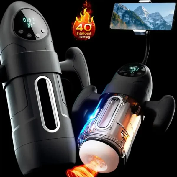 masturbador realista con succion y vibracion