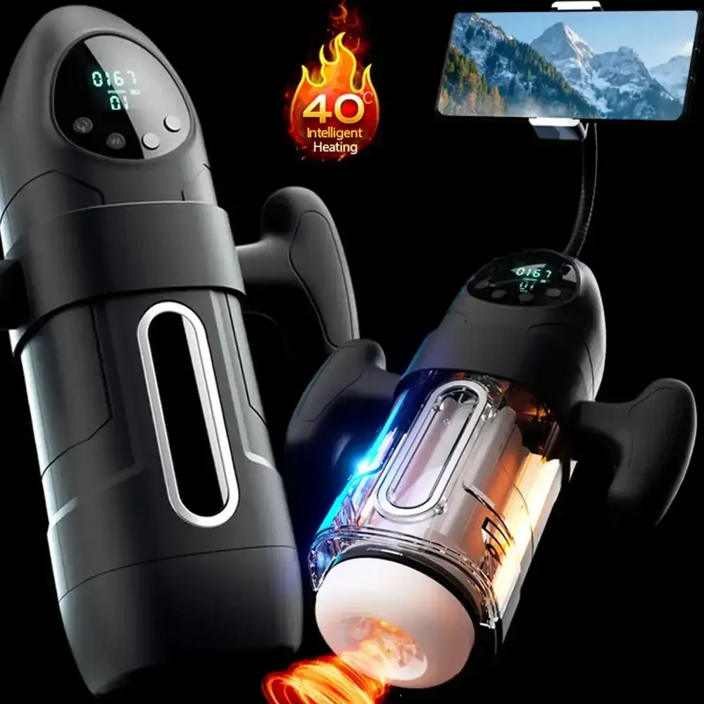 masturbador realista con succion y vibracion