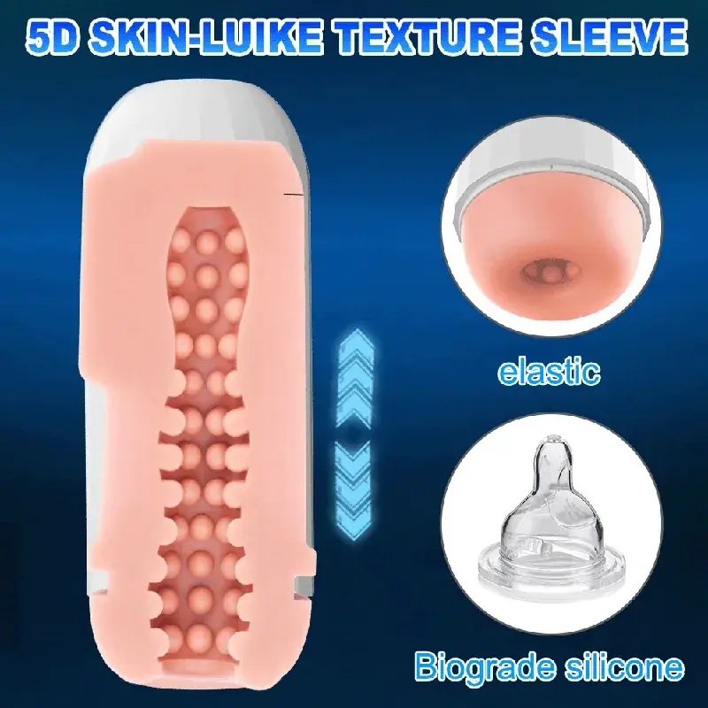 masturbador silicona suave usb recargable