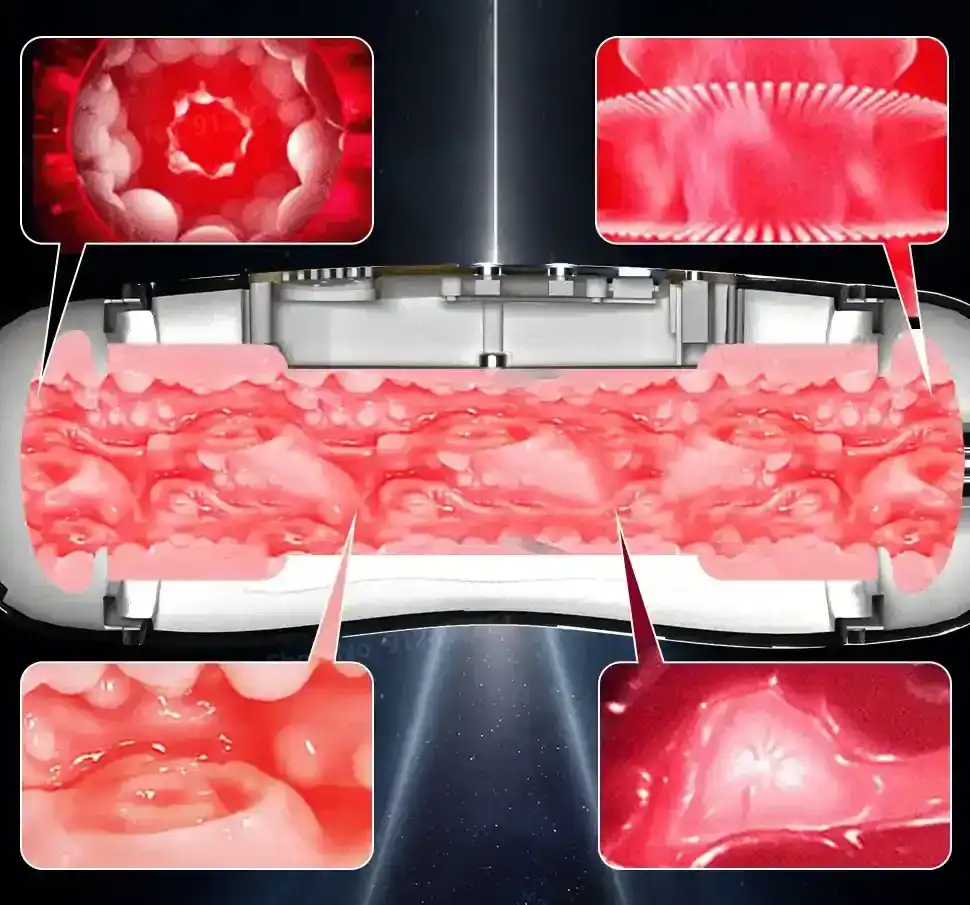 masturbador silicona tpe con efecto calor discreto