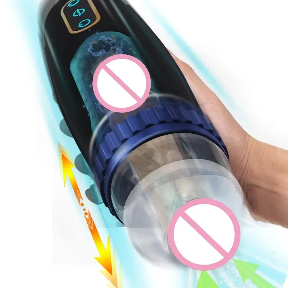 masturbador telescópico con función de succión